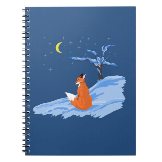 Winternachtsfox Notizblock (Vorderseite)