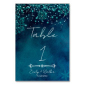 WinternachtsHochzeit Tischnummer (Vorderseite)