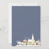 Winternachtskarte Foto Feiertagskarte (Rückseite)