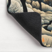 Winternachtslandschaft Mousepad (Ecke)