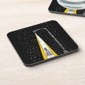 Winternachtsspaziergang Untersetzer (Linke Seite)