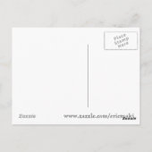 Winternachtswaldszene Postkarte (Rückseite)