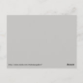 Winternachtszeit Postkarte (Rückseite)