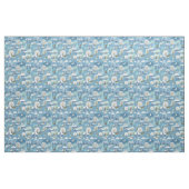 Winternachtszeit Vintage Dorflandschaft Stoff (Fat Quarter (45,7 x 55,9 cm))