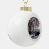 WINTERNARROWBOATS KERAMIK Kugel-Ornament (Links)