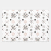 Winternatur Moderne nordische Weihnachten Geschenkpapier Set (Vorderseite)