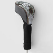 Winternaturfotografie von Snowy Pine Branch Golf Headcover (angewinkelt)