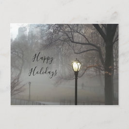 Winternebel im Central Park Postkarte