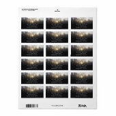 Winternebel Naturfotografie Adressaufkleber (Vorne)