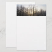 Winternebel Naturfotografie Briefpapier (Vorne/Hinten)