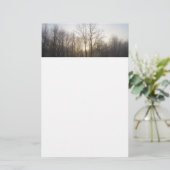 Winternebel Naturfotografie Briefpapier (Stehend Vorderseite)
