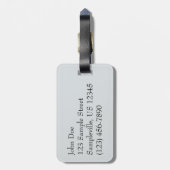 Winternebel Naturfotografie Gepäckanhänger (Rückseite vertikal)