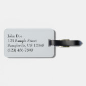 Winternebel Naturfotografie Gepäckanhänger (Rückseite horizontal)