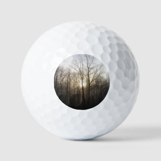 Winternebel Naturfotografie Golfball (Vorderseite)
