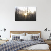 Winternebel Naturfotografie Leinwanddruck (Insitu (Schlafzimmer))