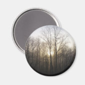 Winternebel Naturfotografie Magnet (Vorderseite/Rückseite)