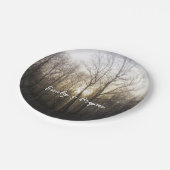 Winternebel Naturfotografie Pappteller (Schrägansicht)