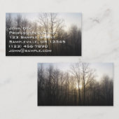 Winternebel Naturfotografie Visitenkarte (Vorne/Hinten)