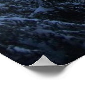 Winternebel rollt auf dem See Poster (Ecke)