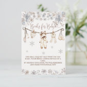 Winterneutrale Kleiderbücher für Baby Begleitkarte (Stehend Vorderseite)