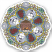 Winterneuzeitstil-Sticker Aufkleber (Vorderseite)