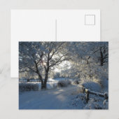 Winterniederschlag Postkarte (Vorne/Hinten)