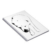 Winternoten mit grafischer Labrador-Maus Notizblock (Rechte Seite)