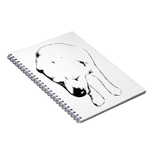 Winternoten mit Labrador Muse Notizblock (Rechte Seite)