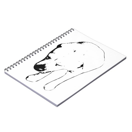 Winternoten mit Labrador Muse Notizblock (Linke Seite)