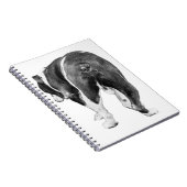 Winternoten mit schattiger Bulldogmuse Notizblock (Rechte Seite)