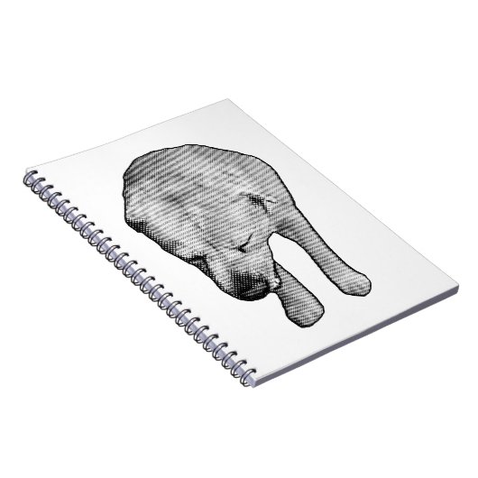 Winternotizen mit markiertem Labrador Notizblock (Rechte Seite)