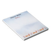 Winternotizen | Name | Santa's Ho Ho Ho Notepad Notizblock (angewinkelt)