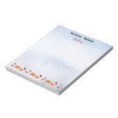 Winternotizen | Name | Santa's Ho Ho Ho Notepad Notizblock (Rotiert)