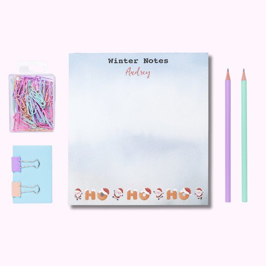 Winternotizen | Name | Santa's Ho Ho Ho Notepad Notizblock