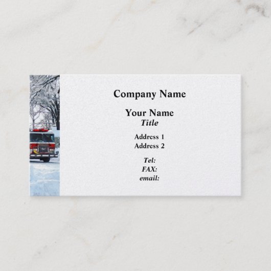 Winternotstand Visitenkarte (Vorderseite)