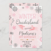 WINTERONEDERLAND-EINLADUNG EINLADUNG (Vorne/Hinten)