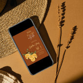 Winterorange-Scheiben getrocknete Babydusche Einla Einladung