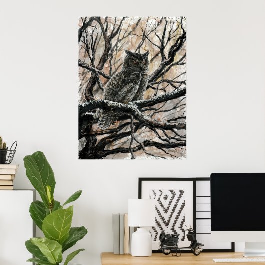 WinterOwl Poster (Heimbüro)
