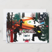 WinterPaintball im Holz Einladung (Vorderseite)