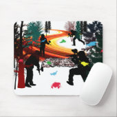 WinterPaintball im Holz Mousepad (Mit Mouse)