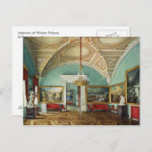 Winterpalast Interieur Postkarte (Vorne/Hinten)