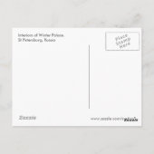 Winterpalast Interieur Postkarte (Rückseite)