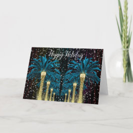 Winterpalme Feiertagskarte