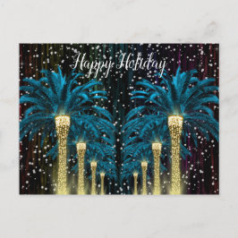Winterpalme Feiertagspostkarte