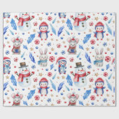 Winterpalme Geschenkpapier (Flach)