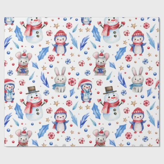 Winterpalme Geschenkpapier (Flach)