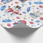 Winterpalme Geschenkpapier (Ecke)