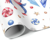 Winterpalme Geschenkpapier (Rolleneckpunkt)