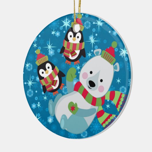 Winterpalme Keramik Ornament (Links)