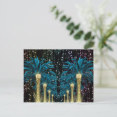 Winterpalme Postkarte (Stehend Vorderseite)